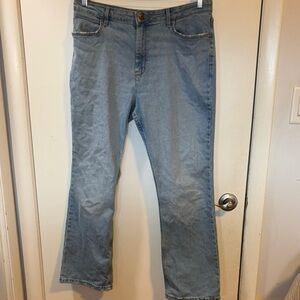 Wrangler Blue Flare Wide Leg Jeans